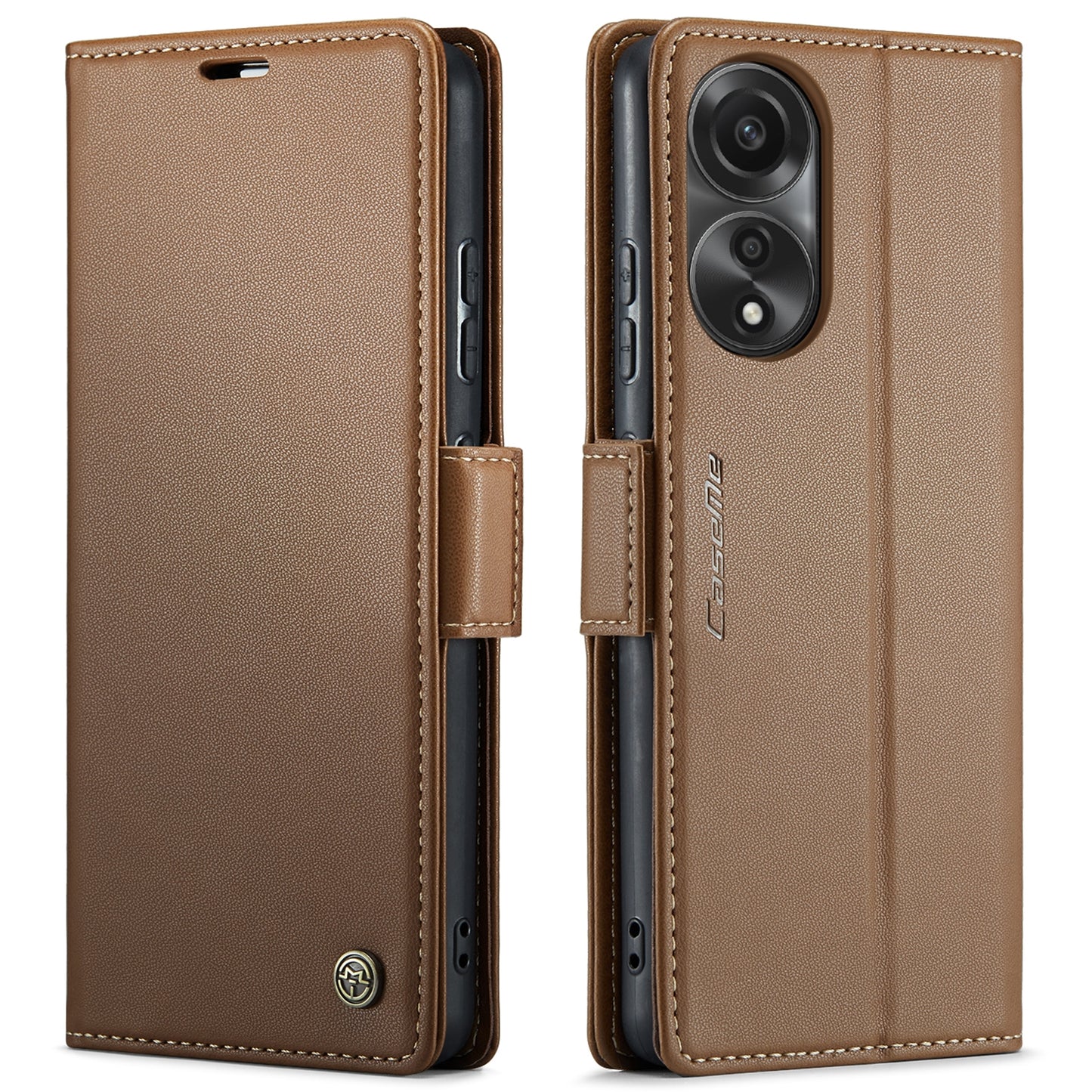 OPPO A78 4G Leather Wallet Case - RFID Blocking, Stand Function, Card Slots
