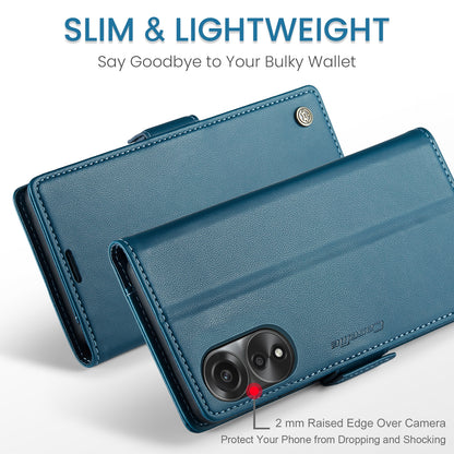 OPPO A78 4G Leather Wallet Case - RFID Blocking, Stand Function, Card Slots