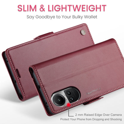OPPO Reno10 5G／Reno10 Pro Leather Wallet Case - RFID Blocking, Stand Function, Card Slots