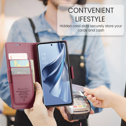OPPO Reno10 5G／Reno10 Pro Leather Wallet Case - RFID Blocking, Stand Function, Card Slots