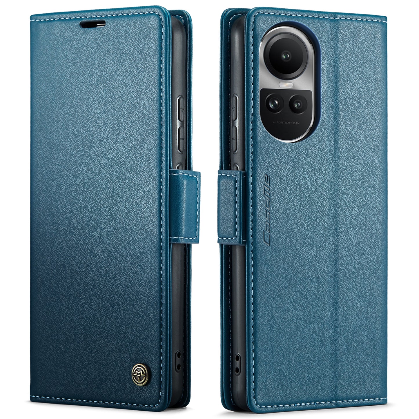 OPPO Reno10 5G／Reno10 Pro Leather Wallet Case - RFID Blocking, Stand Function, Card Slots