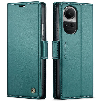 OPPO Reno10 5G／Reno10 Pro Leather Wallet Case - RFID Blocking, Stand Function, Card Slots