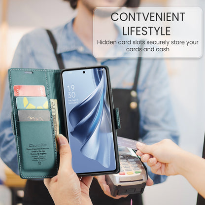 OPPO Reno10 5G／Reno10 Pro Leather Wallet Case - RFID Blocking, Stand Function, Card Slots