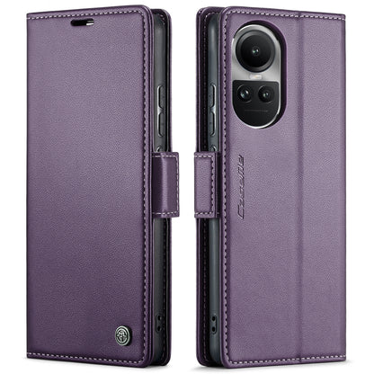 OPPO Reno10 5G／Reno10 Pro Leather Wallet Case - RFID Blocking, Stand Function, Card Slots