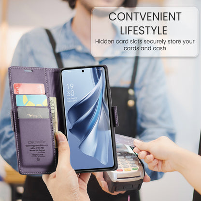 OPPO Reno10 5G／Reno10 Pro Leather Wallet Case - RFID Blocking, Stand Function, Card Slots