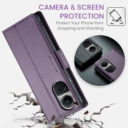 OPPO Reno10 5G／Reno10 Pro Leather Wallet Case - RFID Blocking, Stand Function, Card Slots