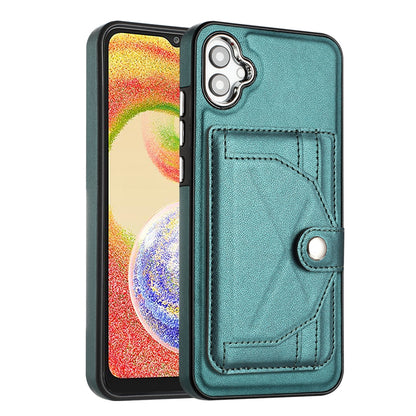 Samsung Galaxy A04E Shockproof Leather Phone Case with Card Holder - Stylish, Durable, and Convenient