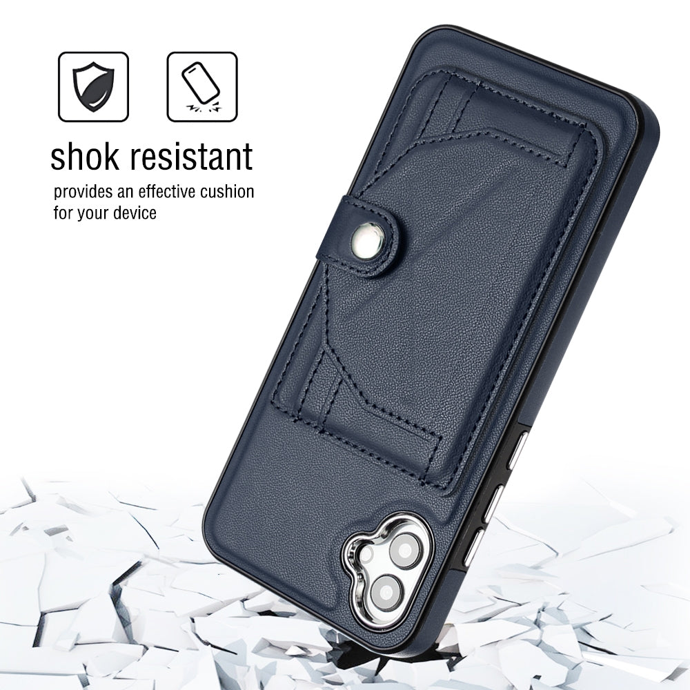 Samsung Galaxy F04 Shockproof Leather Phone Case with Card Holder - Stylish, Durable, and Convenient