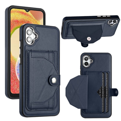 Samsung Galaxy M04 Shockproof Leather Phone Case with Card Holder - Stylish, Durable, and Convenient