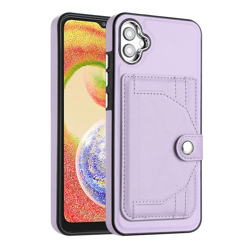 Samsung Galaxy A04E Shockproof Leather Phone Case with Card Holder - Stylish, Durable, and Convenient