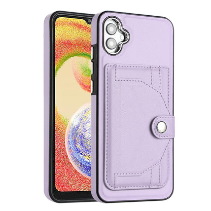 Samsung Galaxy F04 Shockproof Leather Phone Case with Card Holder - Stylish, Durable, and Convenient