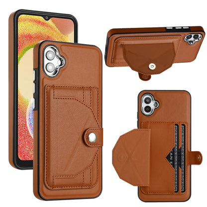Samsung Galaxy M04 Shockproof Leather Phone Case with Card Holder - Stylish, Durable, and Convenient