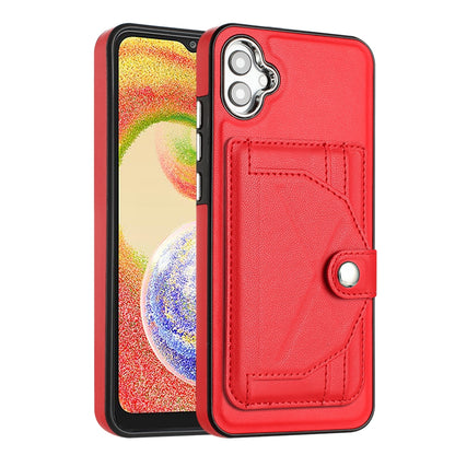 Samsung Galaxy A04E Shockproof Leather Phone Case with Card Holder - Stylish, Durable, and Convenient