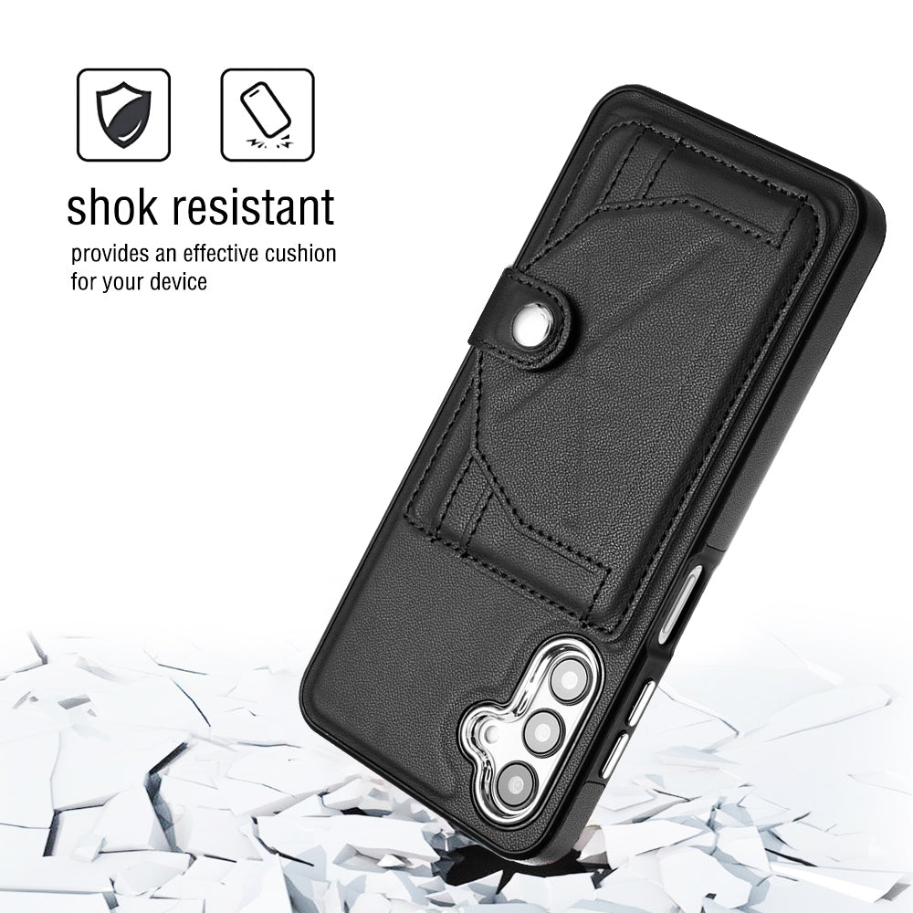 Samsung Galaxy A14 4G Shockproof Leather Phone Case with Card Holder - Stylish, Durable, and Convenient