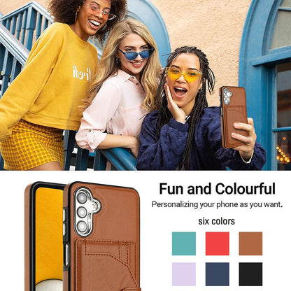 Samsung Galaxy A14 5G Shockproof Leather Phone Case with Card Holder - Stylish, Durable, and Convenient