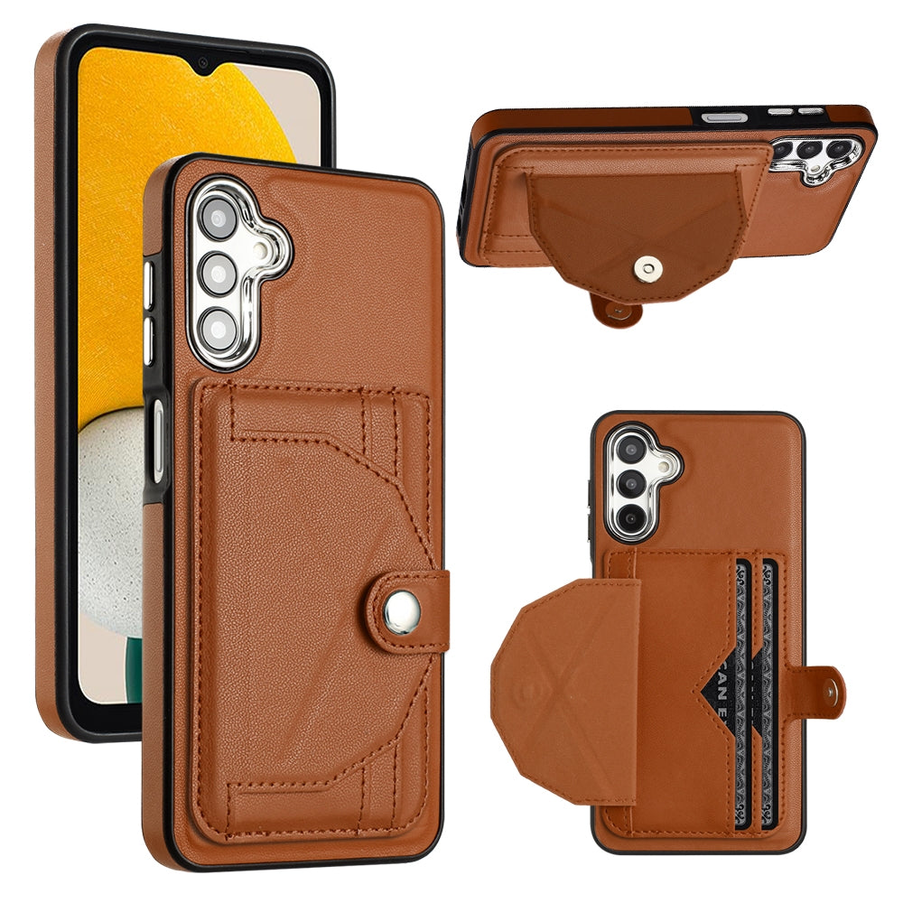 Samsung Galaxy A14 5G Shockproof Leather Phone Case with Card Holder - Stylish, Durable, and Convenient