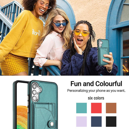 Samsung Galaxy A34 5G Shockproof Leather Phone Case with Card Holder - Stylish, Durable, and Convenient