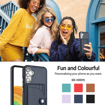Samsung Galaxy A34 5G Shockproof Leather Phone Case with Card Holder - Stylish, Durable, and Convenient