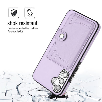 Samsung Galaxy A34 5G Shockproof Leather Phone Case with Card Holder - Stylish, Durable, and Convenient