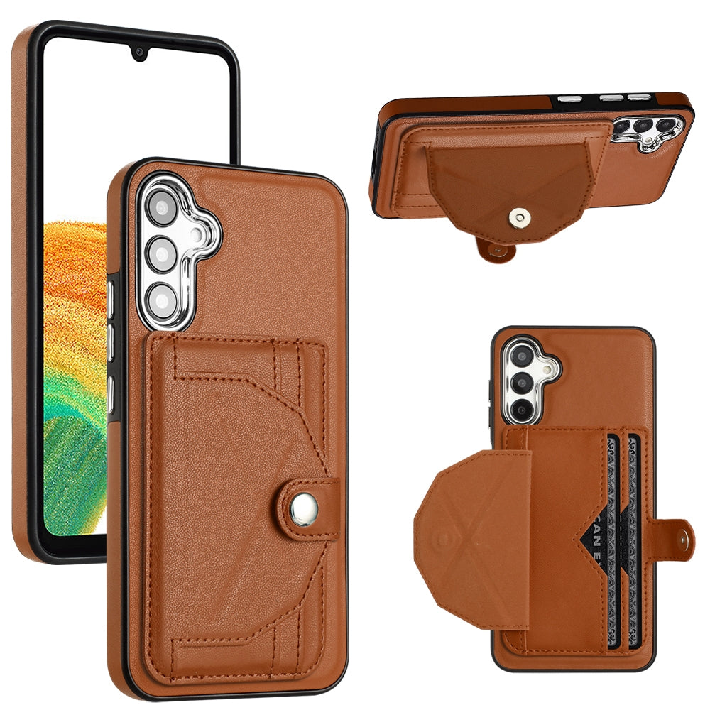 Samsung Galaxy A34 5G Shockproof Leather Phone Case with Card Holder - Stylish, Durable, and Convenient