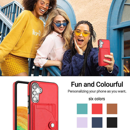 Samsung Galaxy A34 5G Shockproof Leather Phone Case with Card Holder - Stylish, Durable, and Convenient