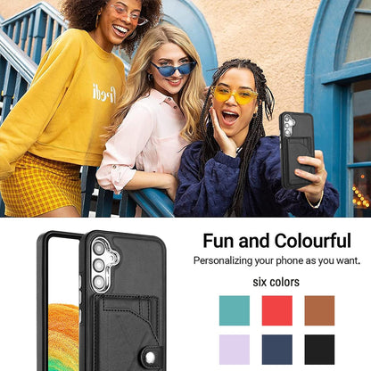 Samsung Galaxy A54 5G Shockproof Leather Phone Case with Card Holder - Stylish, Durable, and Convenient