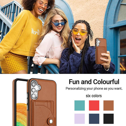 Samsung Galaxy A54 5G Shockproof Leather Phone Case with Card Holder - Stylish, Durable, and Convenient