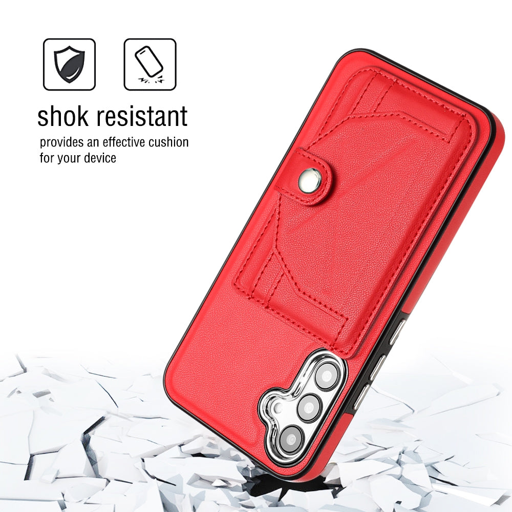 Samsung Galaxy A54 5G Shockproof Leather Phone Case with Card Holder - Stylish, Durable, and Convenient