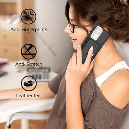 Samsung Galaxy S23 Ultra Shockproof Leather Phone Case with Card Holder - Stylish, Durable, and Convenient