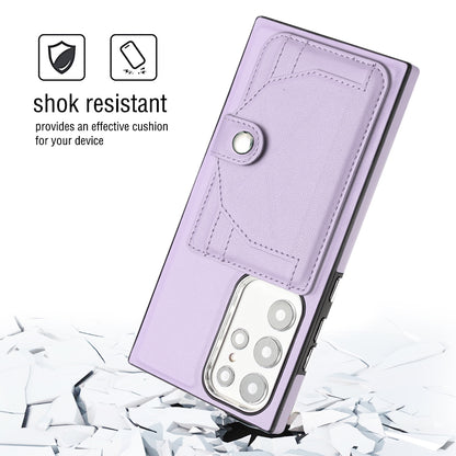 Samsung Galaxy S23 Ultra Shockproof Leather Phone Case with Card Holder - Stylish, Durable, and Convenient