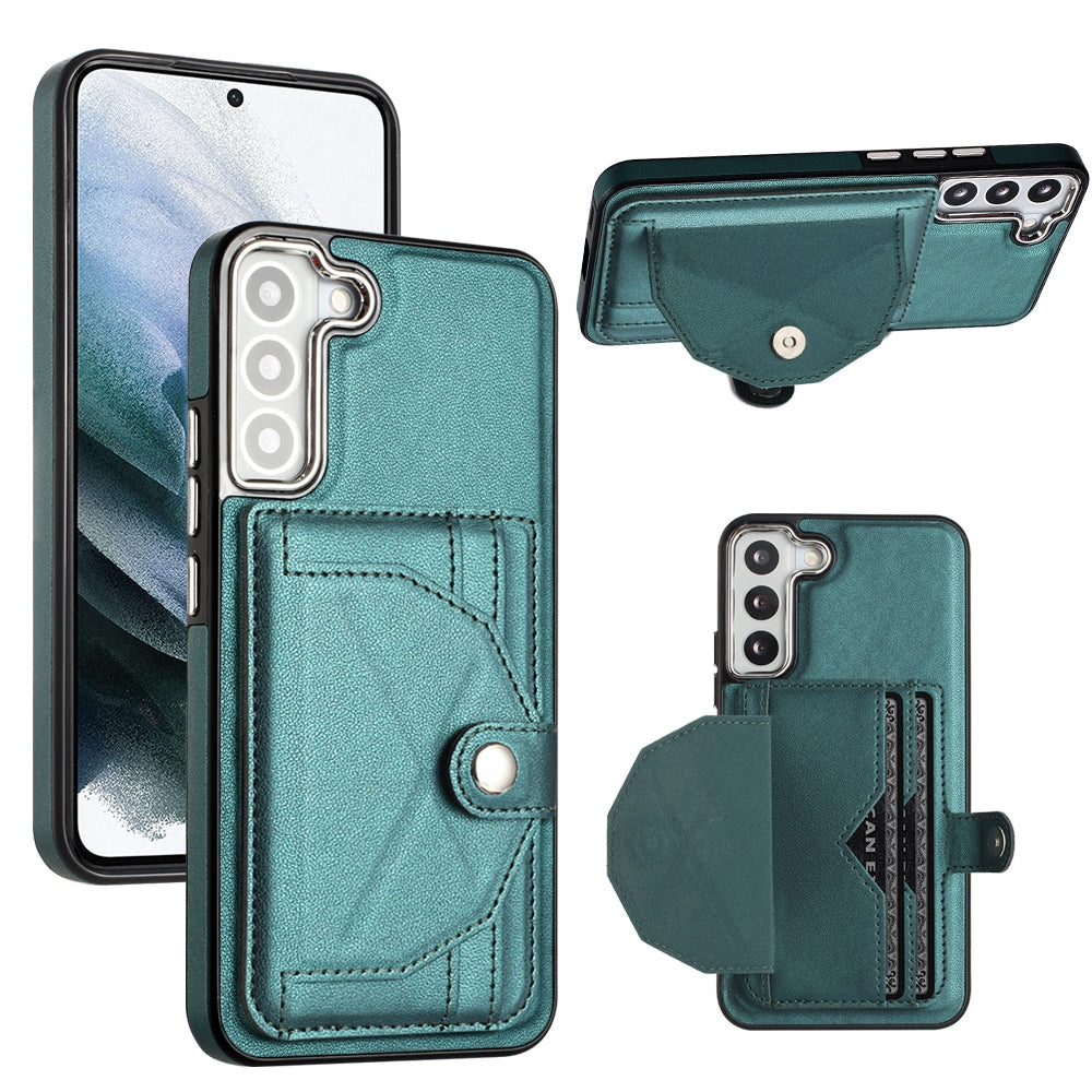 Samsung Galaxy S23+ Shockproof Leather Phone Case with Card Holder - Stylish, Durable, and Convenient