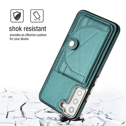 Samsung Galaxy S23+ Shockproof Leather Phone Case with Card Holder - Stylish, Durable, and Convenient