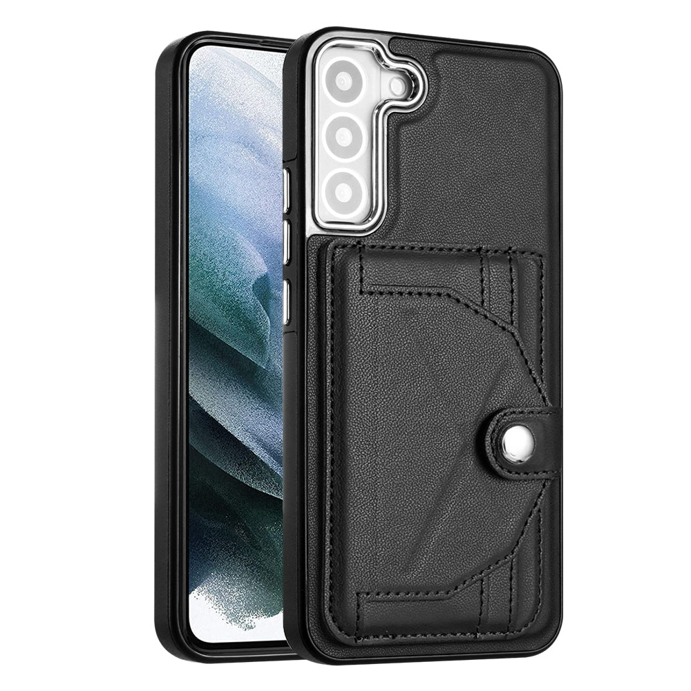 Samsung Galaxy S23+ Shockproof Leather Phone Case with Card Holder - Stylish, Durable, and Convenient