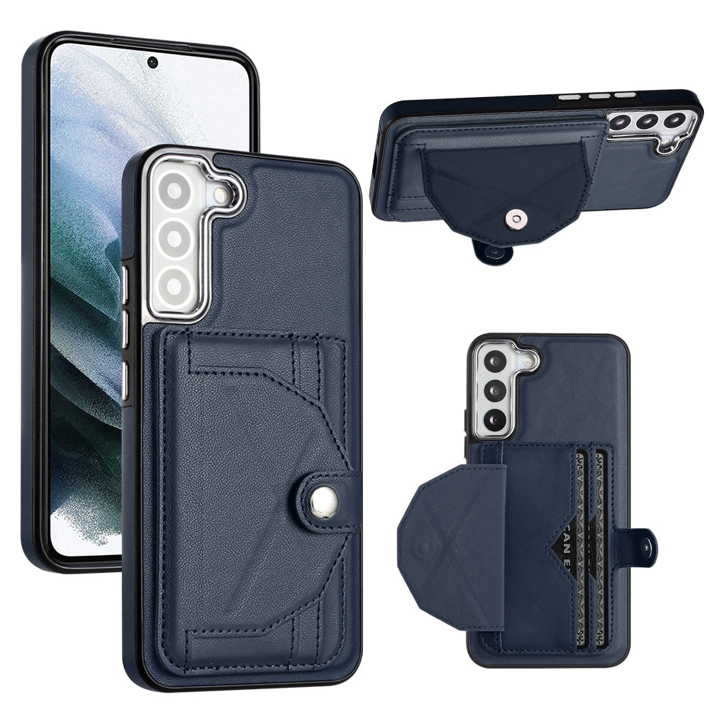 Samsung Galaxy S23+ Shockproof Leather Phone Case with Card Holder - Stylish, Durable, and Convenient
