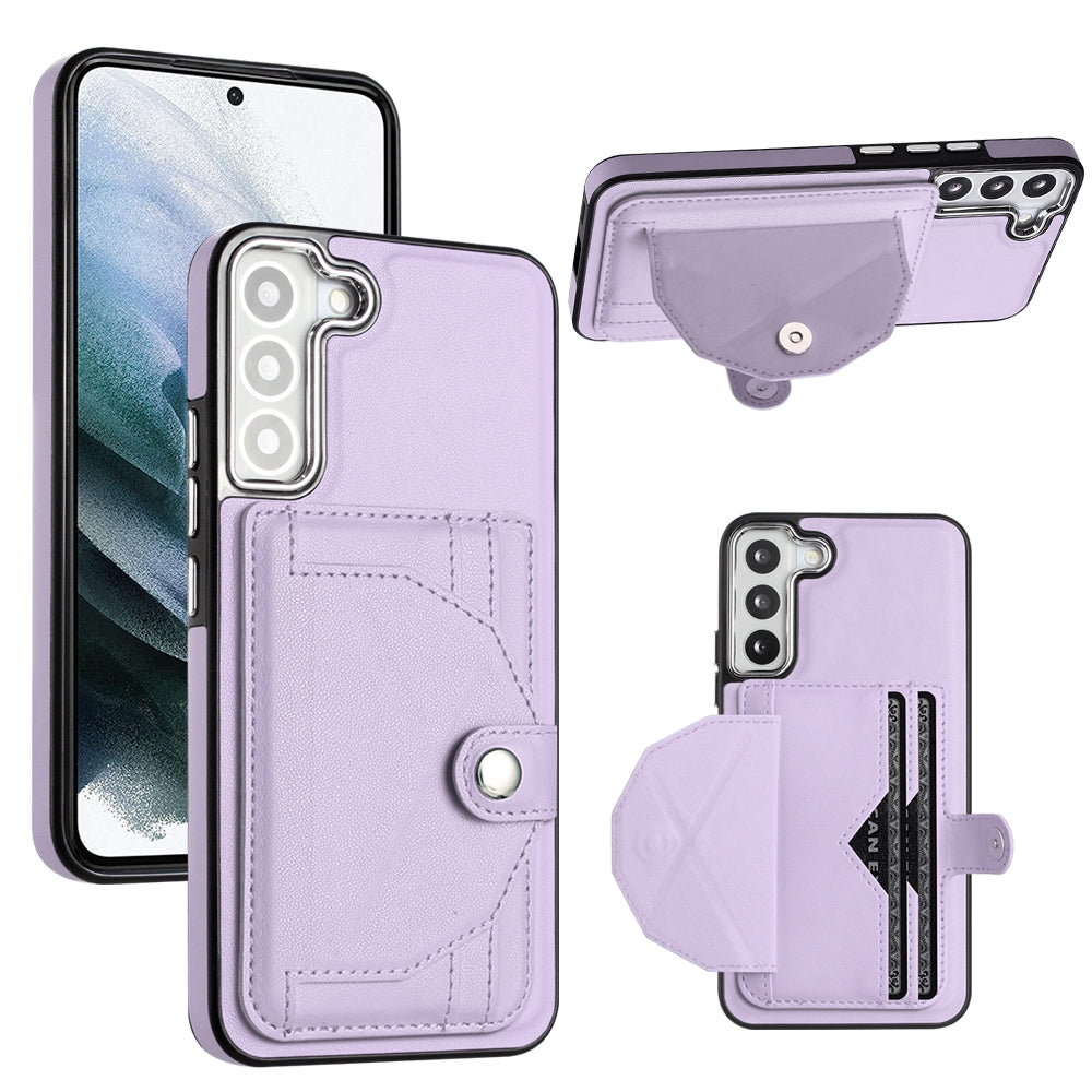 Samsung Galaxy S23+ Shockproof Leather Phone Case with Card Holder - Stylish, Durable, and Convenient
