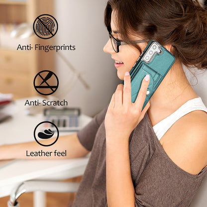 Samsung Galaxy S23 Shockproof Leather Phone Case with Card Holder - Stylish, Durable, and Convenient