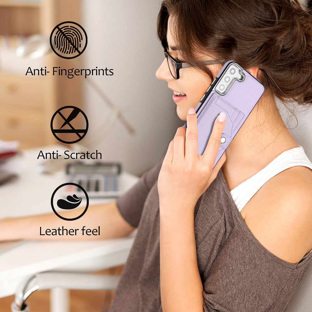 Samsung Galaxy S23 Shockproof Leather Phone Case with Card Holder - Stylish, Durable, and Convenient