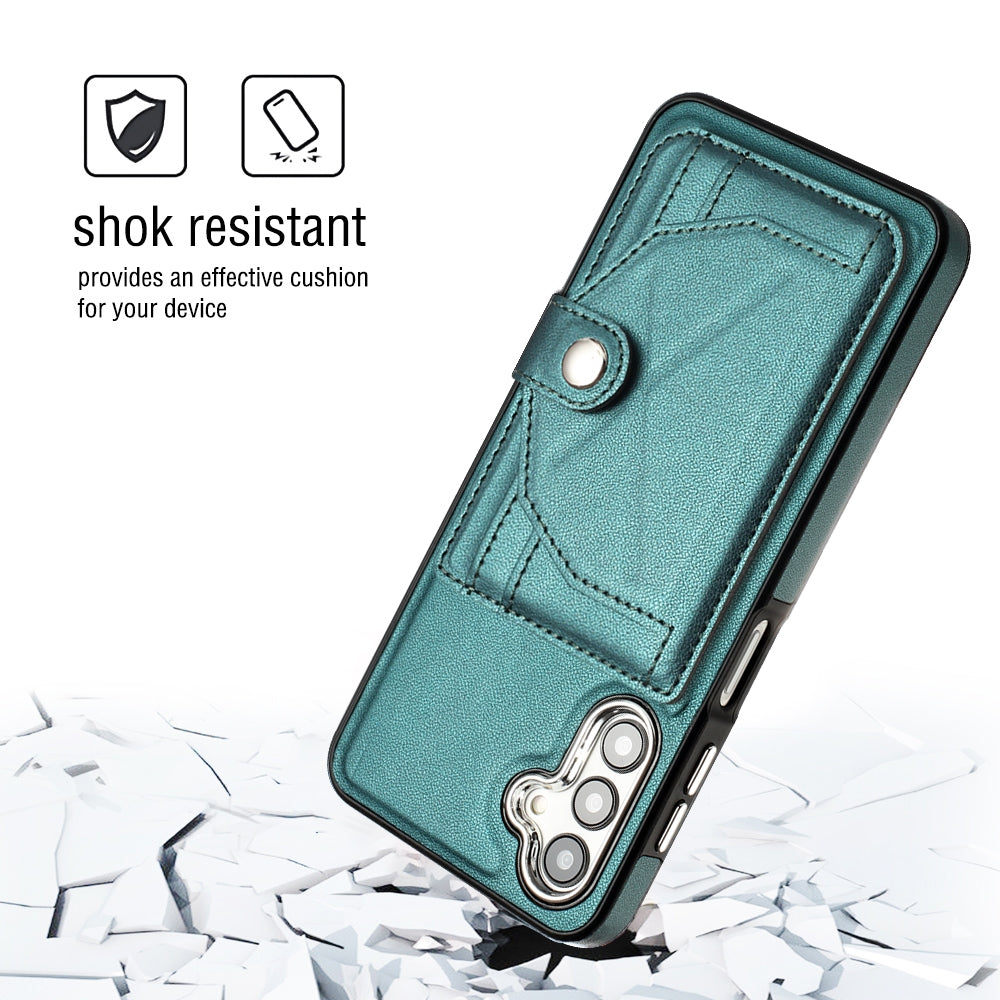 Samsung Galaxy A04 4G Shockproof Leather Phone Case with Card Holder - Stylish, Durable, and Convenient