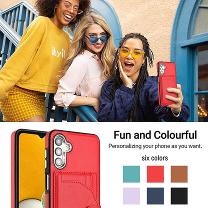 Samsung Galaxy A04 4G Shockproof Leather Phone Case with Card Holder - Stylish, Durable, and Convenient