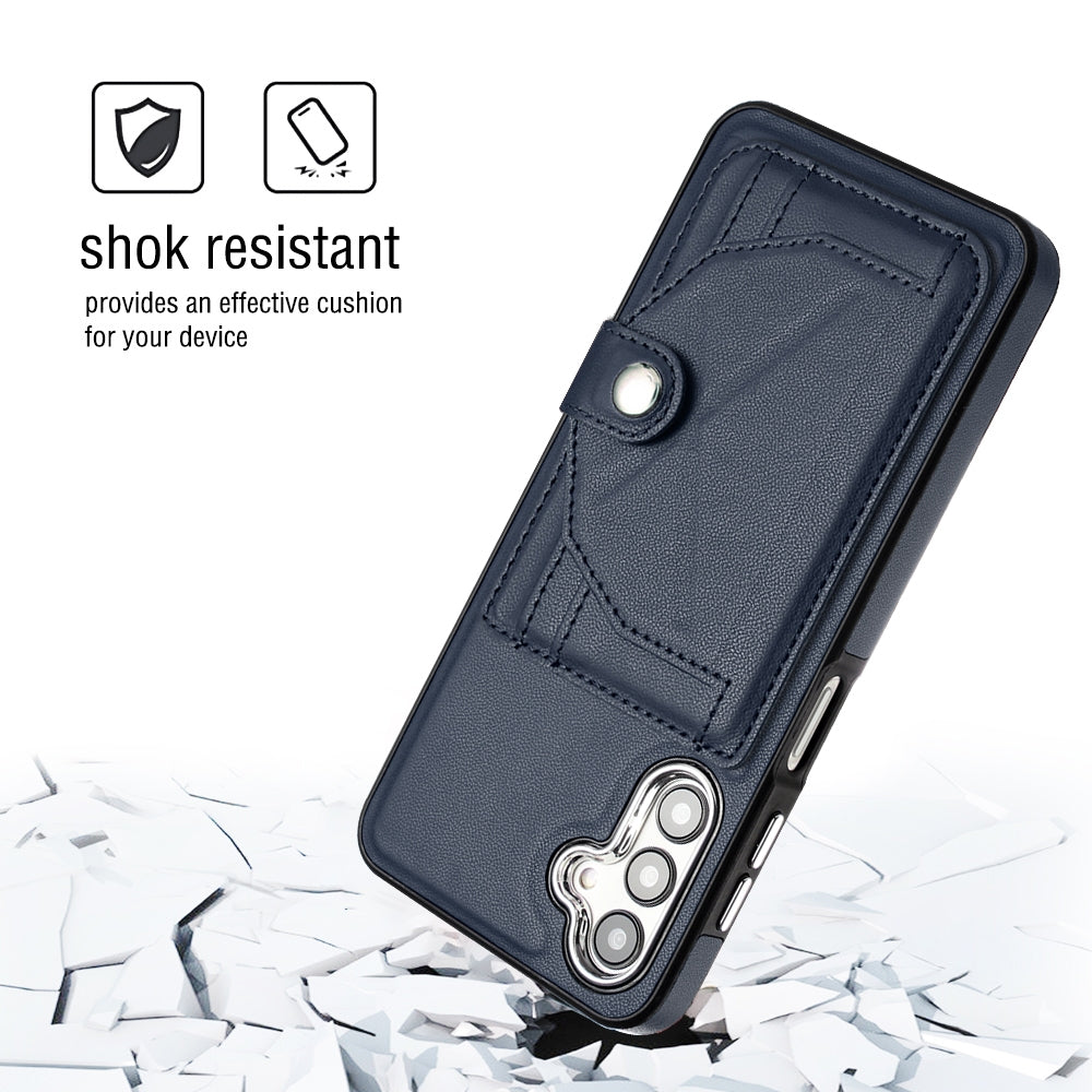 Samsung Galaxy A13 5G Shockproof Leather Phone Case with Card Holder - Stylish, Durable, and Convenient