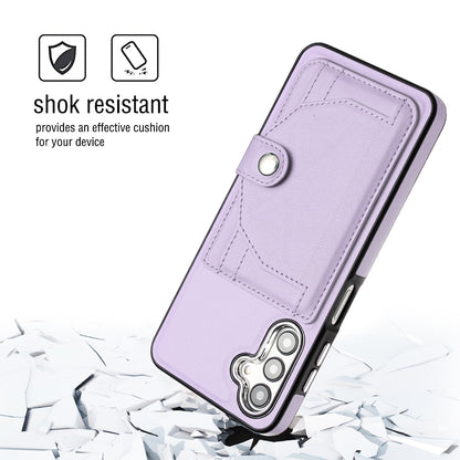 Samsung Galaxy A13 5G Shockproof Leather Phone Case with Card Holder - Stylish, Durable, and Convenient