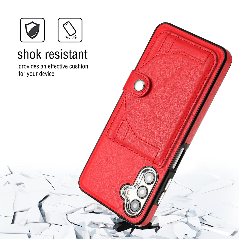 Samsung Galaxy A13 5G Shockproof Leather Phone Case with Card Holder - Stylish, Durable, and Convenient