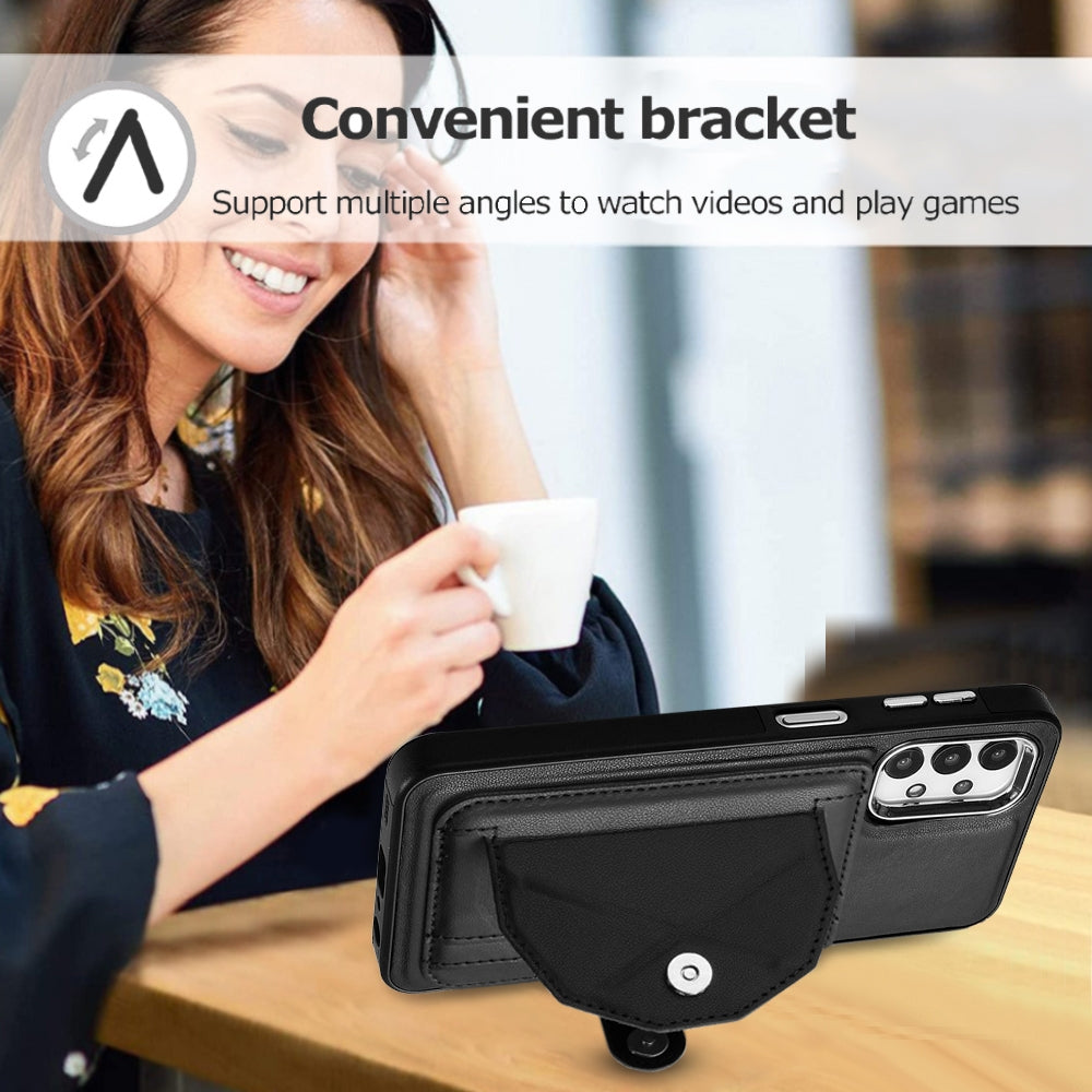 Samsung Galaxy F23 5G Shockproof Leather Phone Case with Card Holder - Stylish, Durable, and Convenient