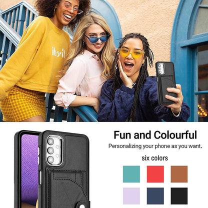 Samsung Galaxy A23 4G Shockproof Leather Phone Case with Card Holder - Stylish, Durable, and Convenient