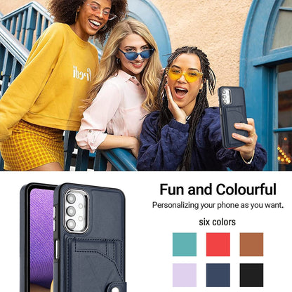Samsung Galaxy A23 4G Shockproof Leather Phone Case with Card Holder - Stylish, Durable, and Convenient