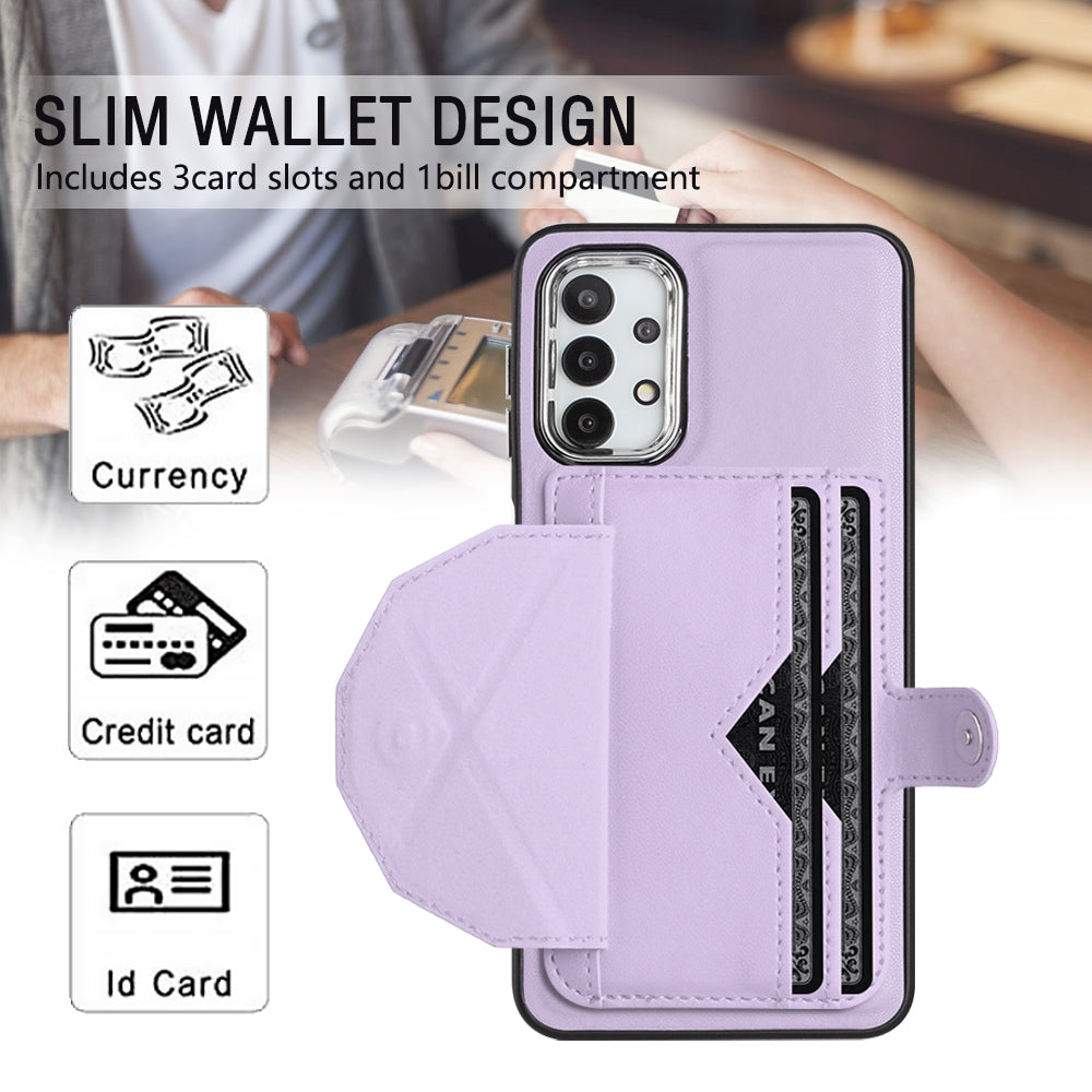 Samsung Galaxy F23 5G Shockproof Leather Phone Case with Card Holder - Stylish, Durable, and Convenient