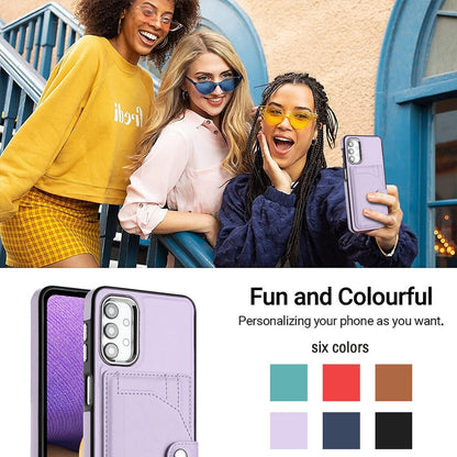 Samsung Galaxy M23 5G Shockproof Leather Phone Case with Card Holder - Stylish, Durable, and Convenient