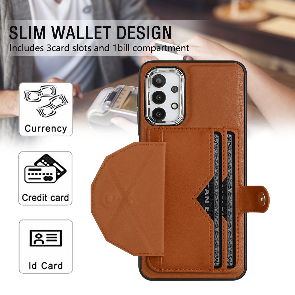 Samsung Galaxy M23 5G Shockproof Leather Phone Case with Card Holder - Stylish, Durable, and Convenient