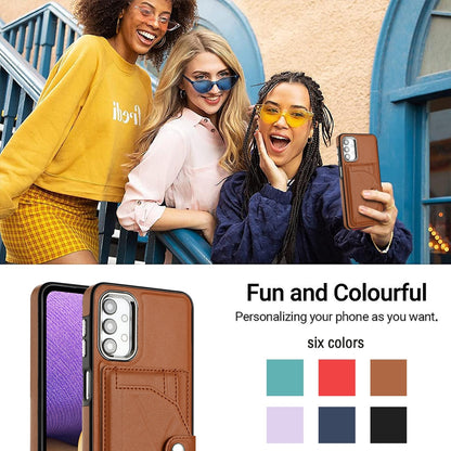 Samsung Galaxy A23 4G Shockproof Leather Phone Case with Card Holder - Stylish, Durable, and Convenient