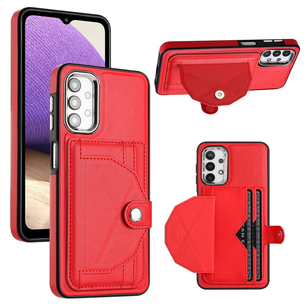 Samsung Galaxy F23 5G Shockproof Leather Phone Case with Card Holder - Stylish, Durable, and Convenient
